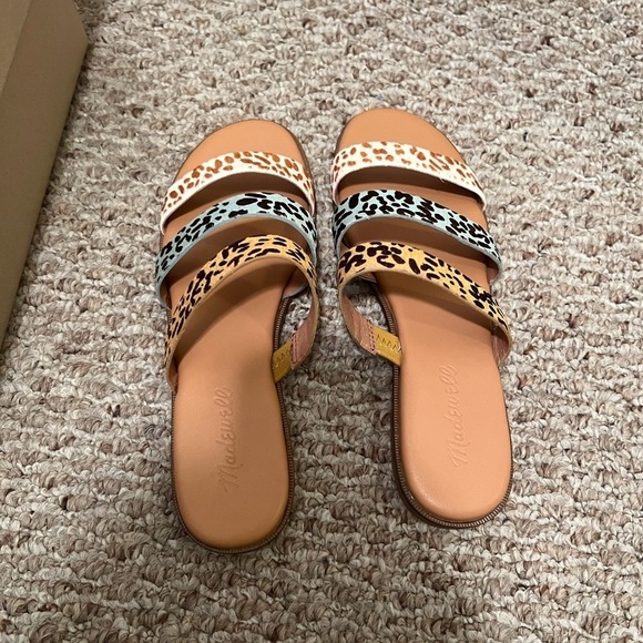 New Madewell The llana Colorblock Slide Sandal - Picture 4 of 5